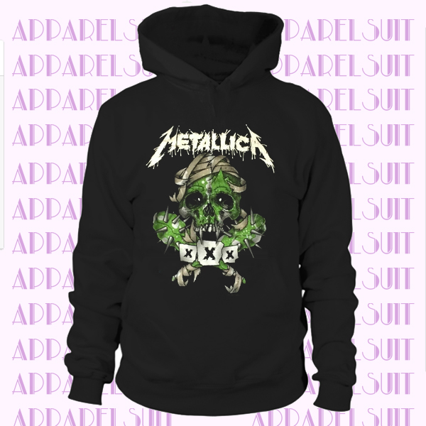 green skull hoodie